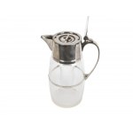 Large juice jug, with glass insert for ice