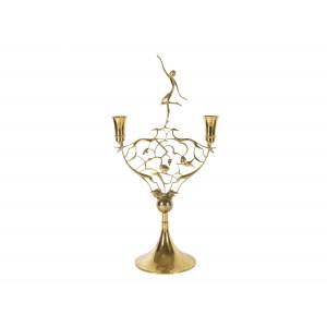 Brass chandelier, after a design by Franz Hagenauer