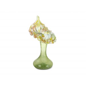Glass vase, palm tree king?