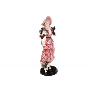 Josef Lorenzl, Jealousy, standing lady with hat, porcelain