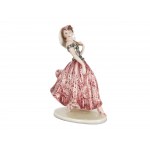 Goldscheider Vienna, Lady with umbrella, ceramic