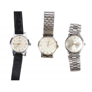 3 men's wristwatches, Doxa
