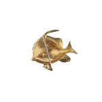 Brooch in the shape of a fish, ruby as an eye