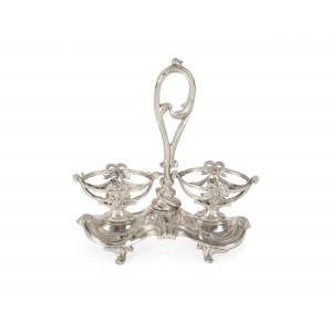 Attachment for salt and pepper, silver marked