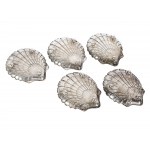 5 shell-shaped offering bowls, circa 1900