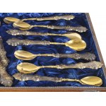 Dessert set, 11 spoons