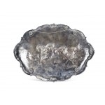 Tray with hunting scene, around 1900