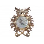 Pair of round mirrors, mid 18th century