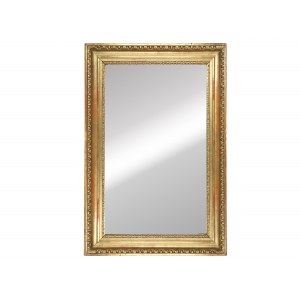 Biedermeier around 1830/40, egg-and-dart frame with faceted mirror