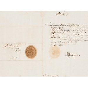 List książęcy Jana II Kazimierza Wazy (1609-1672) z odręcznym podpisem i pieczęcią księcia