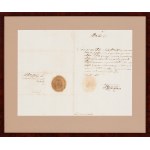 List książęcy Jana II Kazimierza Wazy (1609-1672) z odręcznym podpisem i pieczęcią księcia