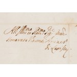 List książęcy Jana II Kazimierza Wazy (1609-1672) z odręcznym podpisem i pieczęcią księcia
