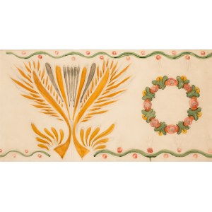 Józef Mehoffer (1869 - 1946), Projekt ornamentu polichromii w domu Pod Globusem