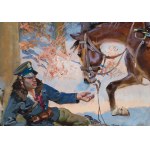 Jerzy Kossak (1886 - 1955), Wounded Soldier.
