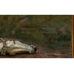 Wojciech Kossak (1856 - 1942), Farewell to a Faithful Companion.