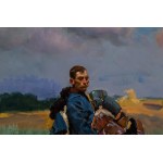 Wojciech Kossak (1856 - 1942), Farewell to a Faithful Companion.