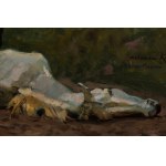 Wojciech Kossak (1856 - 1942), Farewell to a Faithful Companion.