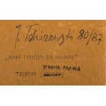 Jerzy Tchórzewski (1928 Siedlce - 1999 Warsaw), Little litany to the stars - triptych, 1980-87