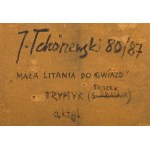 Jerzy Tchórzewski (1928 Siedlce - 1999 Warsaw), Little litany to the stars - triptych, 1980-87