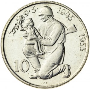 10 koron 1955, Czechosłowacja, PROOF