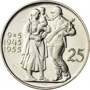 25 koron 1955, Czechosłowacja, PROOF