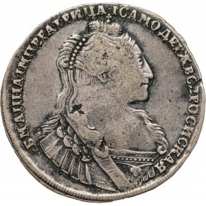 rubel 1734, Anna, 1730-1740, Rosja