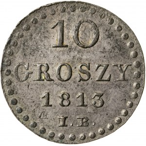 10 groszy 1813, IB, Księstwo Warszawskie