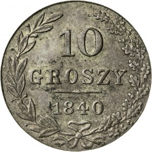 10 groszy 1840, MW, Królestwo Polskie
