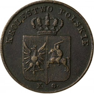 3 grosze 1831, Powstanie Listopadowe, kropka po POLS