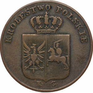 3 grosze 1831, Powstanie Listopadowe, kropka po POLS