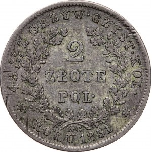 2 zł 1831, Powstanie Listopadowe