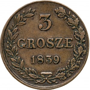 3 grosze 1839, Królestwo Polskie