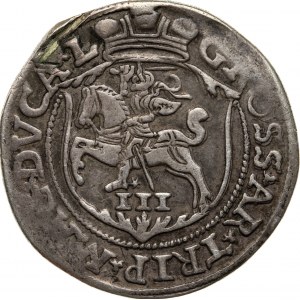 trojak 1563, Zygmunt II August, 1545-1572, Wilno