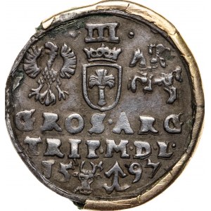 trojak 1597, Zygmunt III Waza, 1587-1632, Wilno