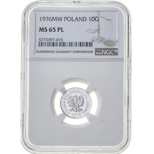 10 gr 1976, PRL, MS65 PROOF LIKE