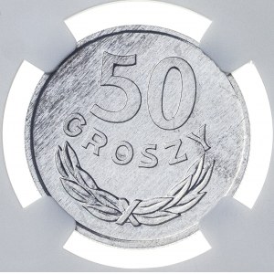 50 gr 1972, PRL, MS65 PROOF LIKE, MAX, najwyższa nota NGC