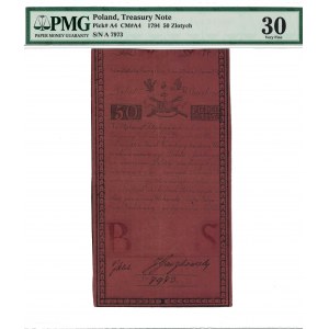 50 zł 1794, INSUREKCJA KOŚCIUSZKOWSKA, podpisy: Klek/Gaczkowski