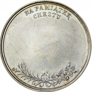 medal na pamiątkę chrztu, XIX wiek, Majnert, srebro