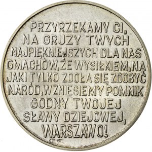 medal Zamek Królewski w Warszawie, srebro, S-2