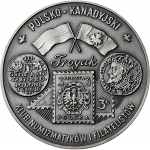 medal POLSKO-KANADYJSKI KLUB NUMIZMATYKÓW I FILATELISTÓW TROYAK, 2002