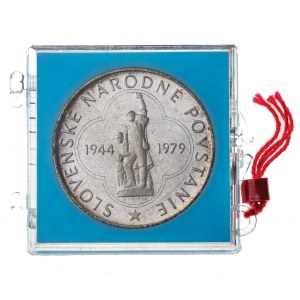medal, Czechosłowacja, 35 lat Słowackiego Powstania Narodowego, srebro