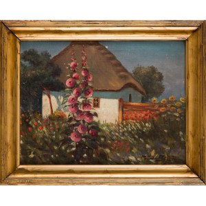 Wacław STEFAŃSKI, Fiori di malva davanti a una finestra, 1926