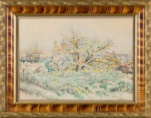 Marian TRZEBIŃSKI (1871 - 1942), Ogród Kinskich w Pradze, 1925
