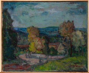 Edward WIECZOREK (1901 - 1988), Krajobraz - Krynica, 1955