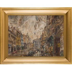 Włodzimierz ZAKRZEWSKI (1916 - 1992), Ulica Świętego Gotarda w Mediolanie, 1974