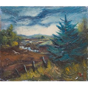 Pittore sconosciuto (XX secolo), paesaggio di Podgórze