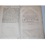 1783. PLATNER JOHANN ZACHARIAS, Institutiones chirurgiae rationalis tum medicae tum manualis in usus discentium. (…).