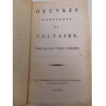 1785-1799. [DZIEŁA WSZYSTKIE WOLTERA 93 TOMY] VOLTAIRE, Arouet François-Marie, Oeuvres complètes de Voltaire. (…). DU VERNET Théofile, Vie de Voltaire, suivie d'anecdotes qui composent sa vie privée. (...).