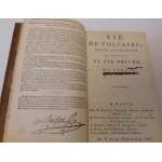 1785-1799. [DZIEŁA WSZYSTKIE WOLTERA 93 TOMY] VOLTAIRE, Arouet François-Marie, Oeuvres complètes de Voltaire. (…). DU VERNET Théofile, Vie de Voltaire, suivie d'anecdotes qui composent sa vie privée. (...).