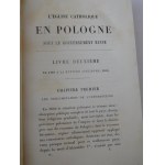 1876. LESCOEUR LOUIS, L'Eglise catholique en Pologne sous le Gouvernement russe depuis le premier partage jusqu'à nos jours (1772-1875) (...).